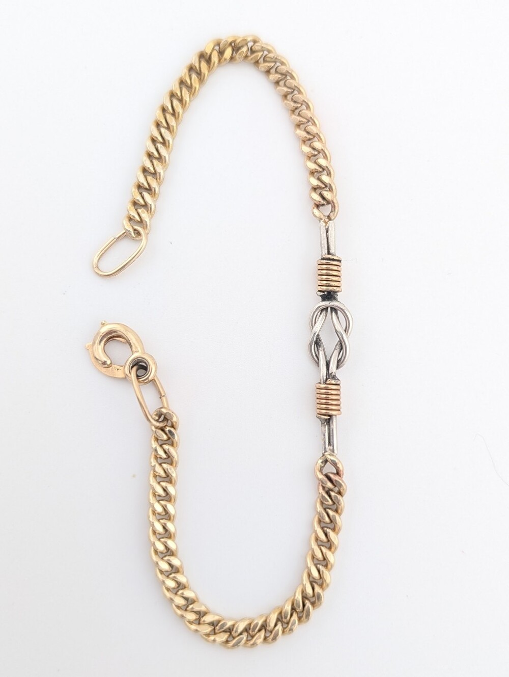 Vintage 12K Watch Chain - Sister Clasp - Gold Filled Estate Jewelry